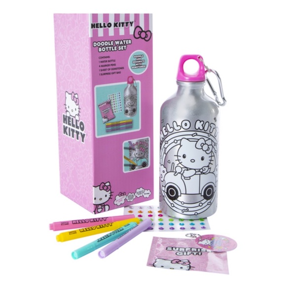 Hello Kitty Doodle Water Bottle Set - Picture 3 of 3